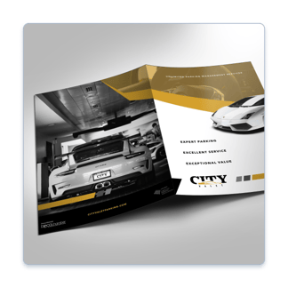City Valet Brochure Cover Design